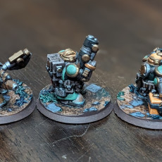 Picture of print of Goliath Consortium Guildmasters & Guildpriests (6-8mm)