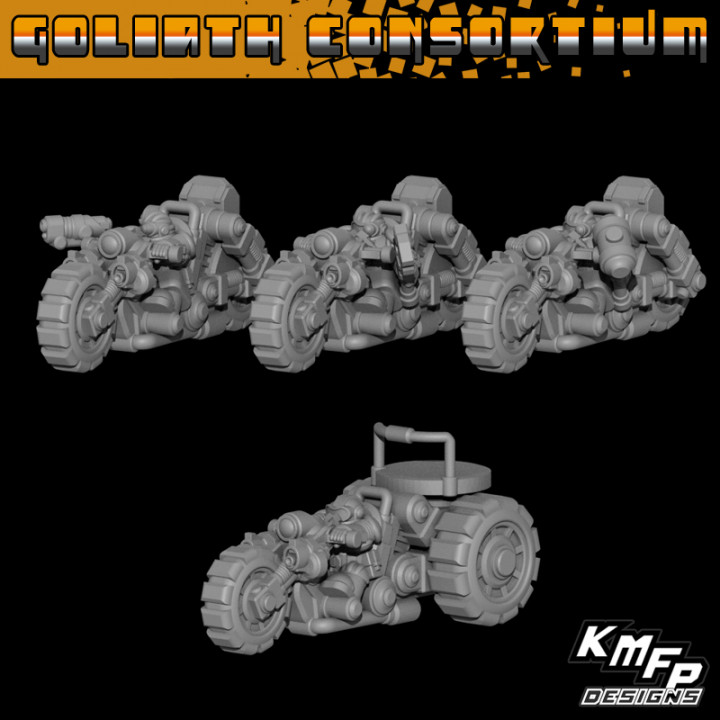 Goliath Consortium Guildmasters & Guildpriests (6-8mm)
