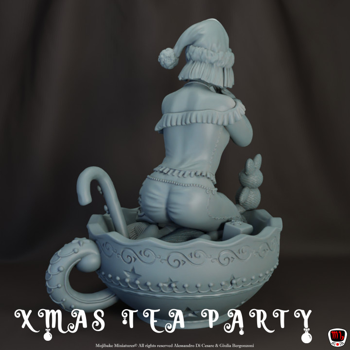 Xmas Tea Party | Cute Christmas Girl, Luna + FREE Bust! image