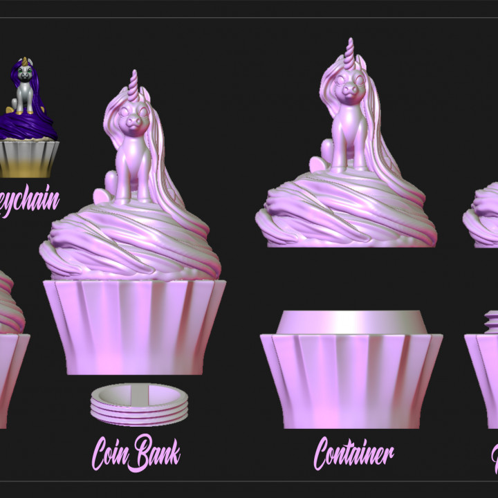 Unicorn Cupcake Containers image