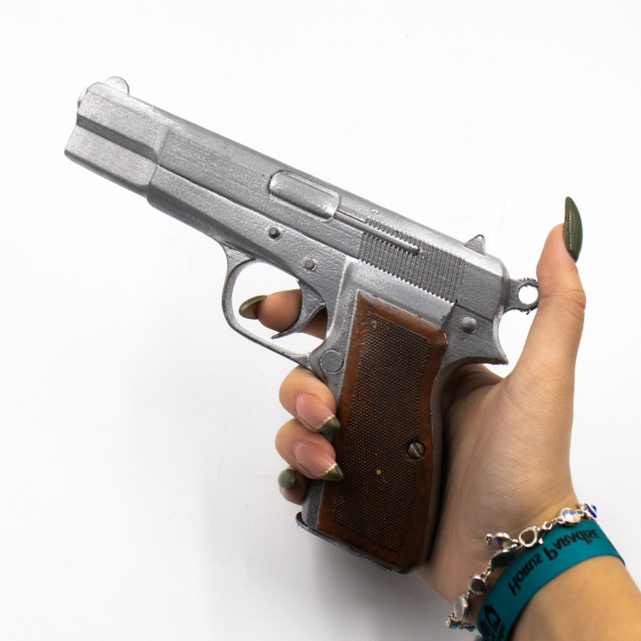 Pistol Browning Hi-Power Prop practice fake training gun image