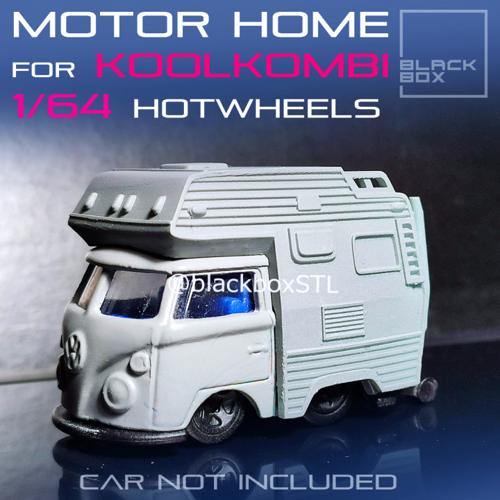 MOTOR HOME ADDON FOR KOOLKOMBI HOTWHEELS 1/64 image