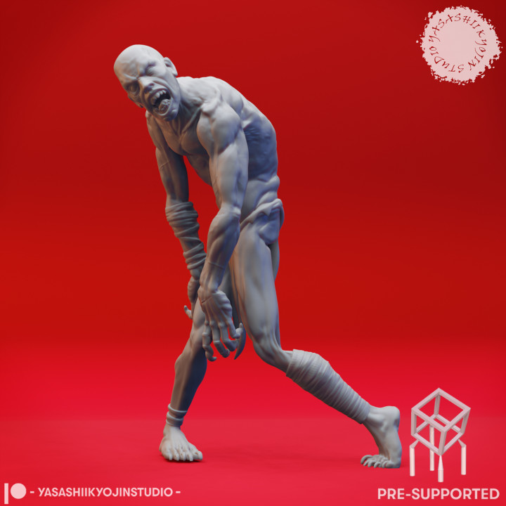 Staring Ghoul - Tabletop Miniature (Pre-Supported) image