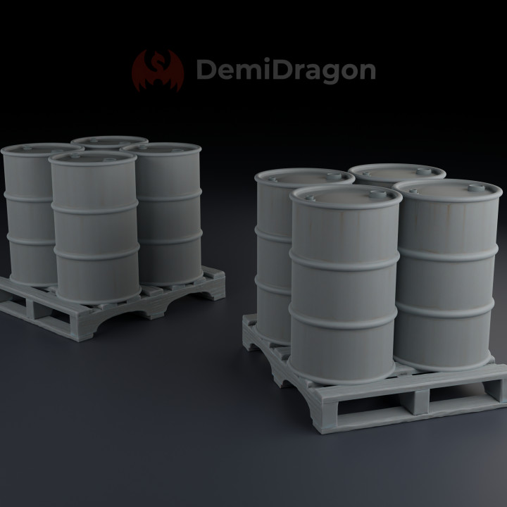 55 Gallon Drums Set image