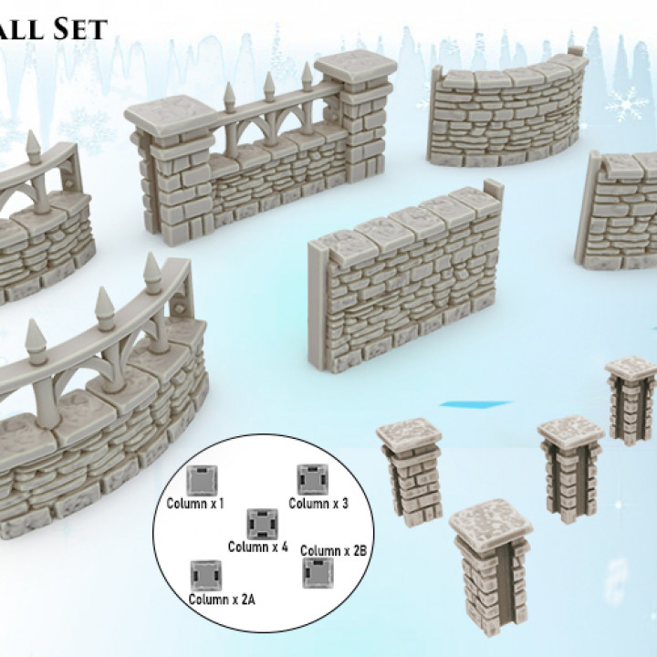 Stone Wall Set - The Frost image
