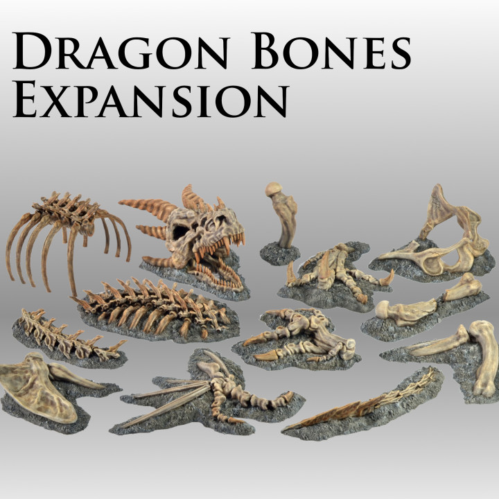 3D Printable Dragon Bones Expansion By Dani Amengual