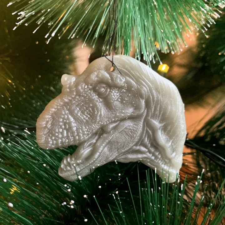 Prehistoric dinosaur-animal Christmas decoration set - pre-supported image