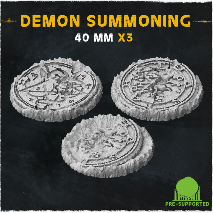 Demon Summoning (Small Set) - Wargame Bases & Toppers 2.0 image