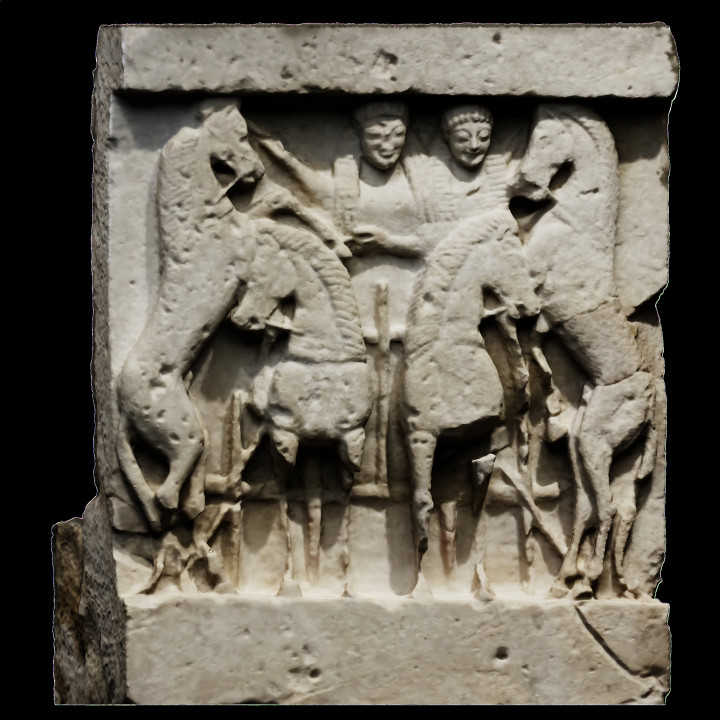 Relief with Horses and Two Men image