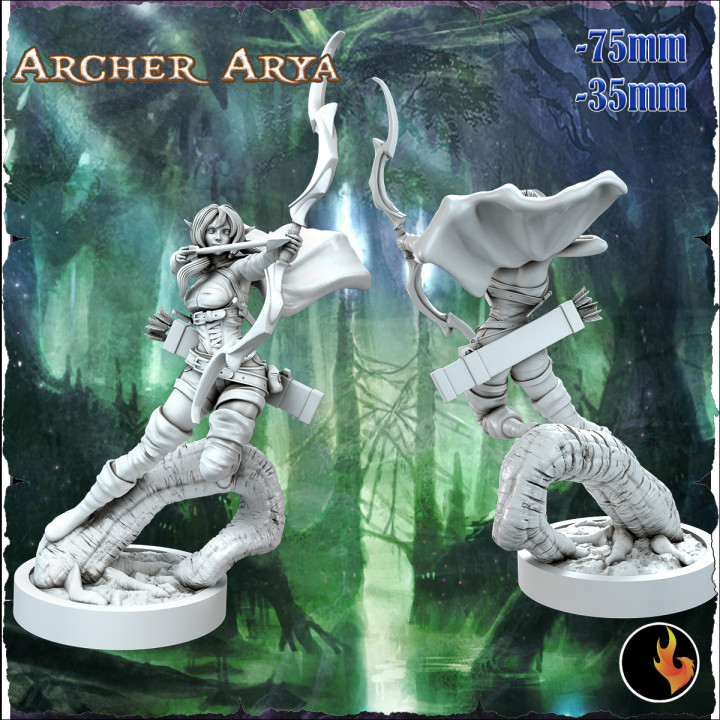 Arya   Fantasy Elf Girls STL Vol 1 image