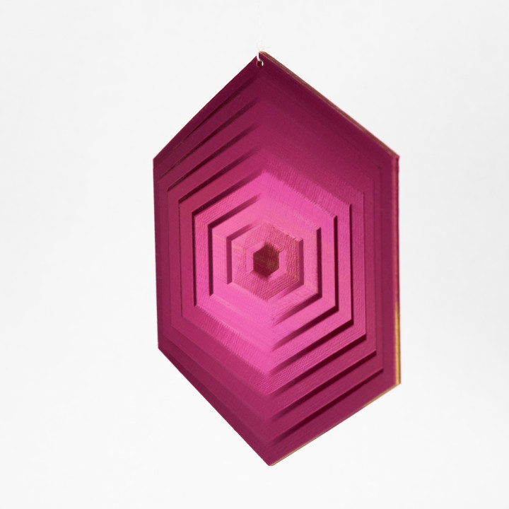 Radiating Hexagon Ornament image