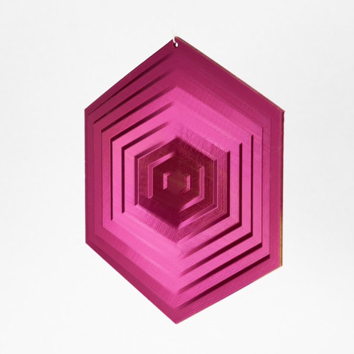 Radiating Hexagon Ornament image