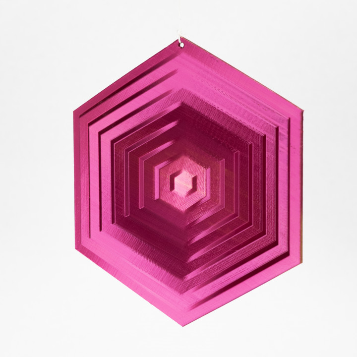 Radiating Hexagon Ornament image