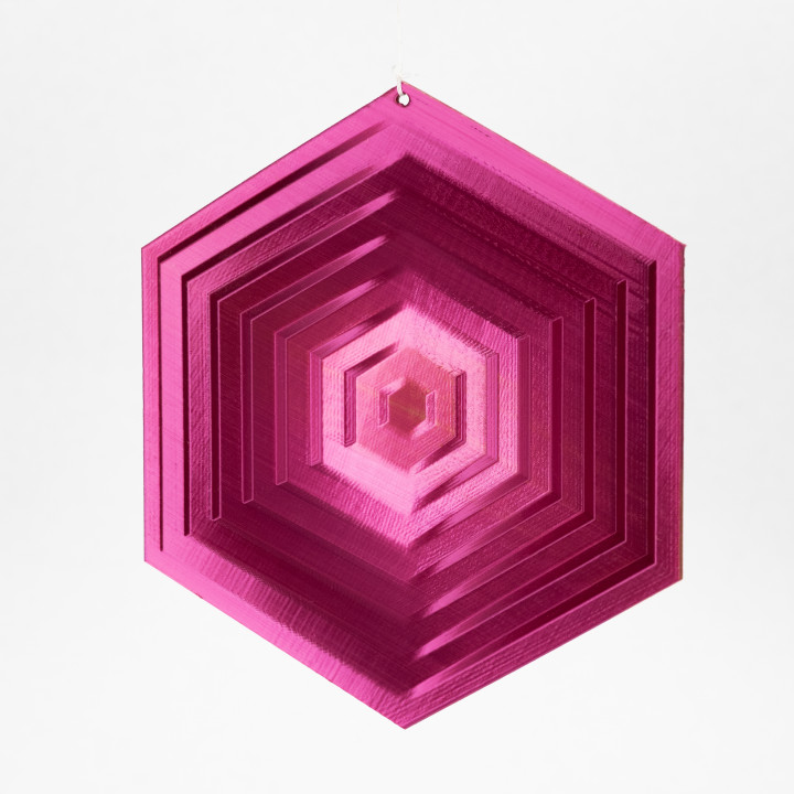 Radiating Hexagon Ornament image