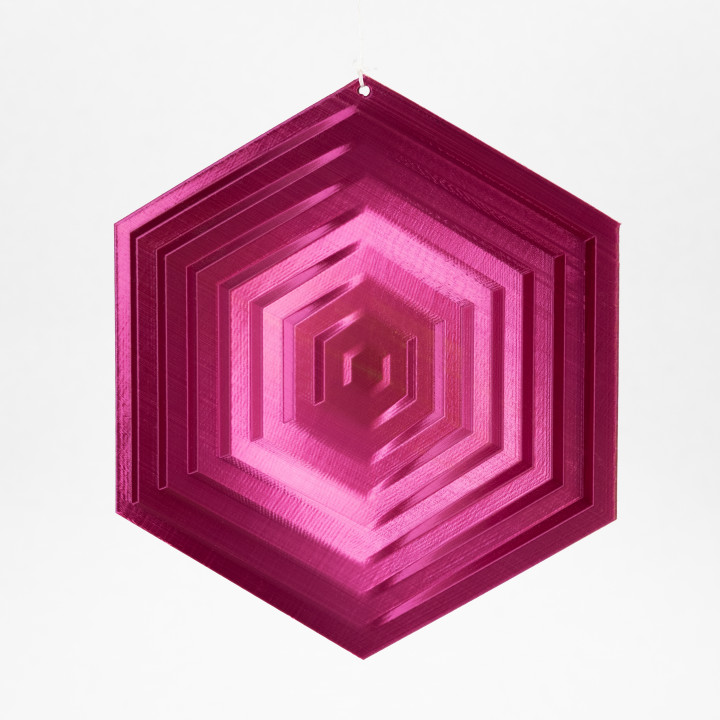 Radiating Hexagon Ornament image