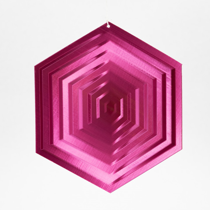 Radiating Hexagon Ornament image