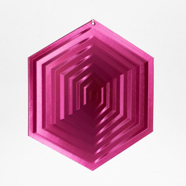 Radiating Hexagon Ornament image