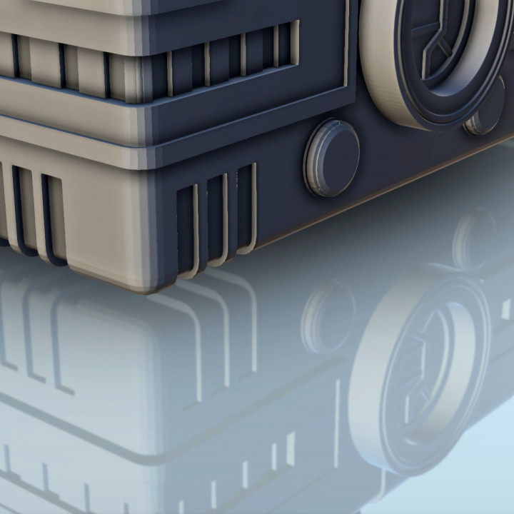 Modular space base with domed living quarters (1) - Future Sci-Fi SF Infinity Terrain Tabletop Scifi