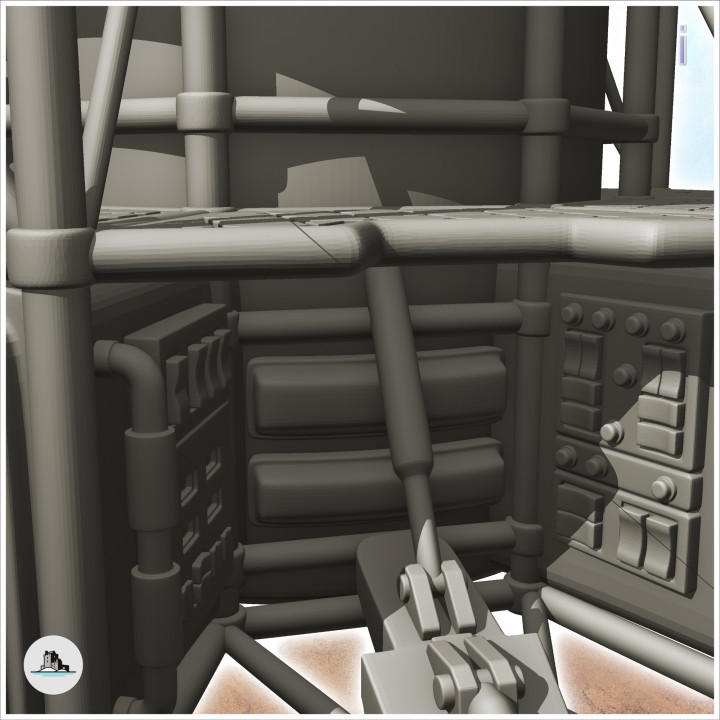 Space exploration probe with ladders and storage tanks (10) - Future Sci-Fi SF Infinity Terrain Tabletop Scifi