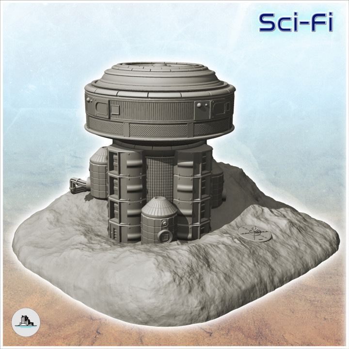 3D Printable Energy sensor on rock (18) - Future Sci-Fi SF Infinity ...