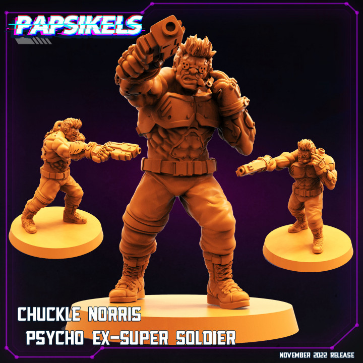 CHUCKLE NORRIS PSYCHO EX SUPER SOLDIER image