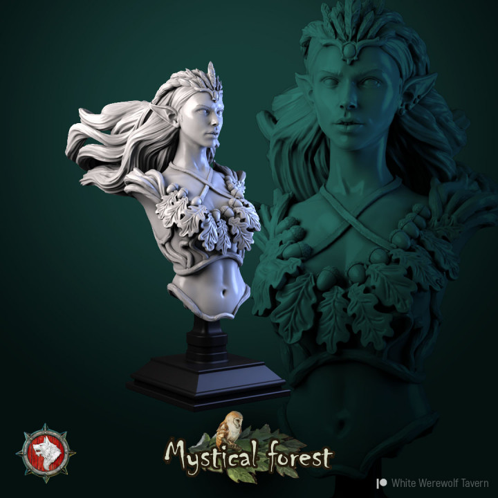Doe Ingrid Centaur Druid bust pre-supported