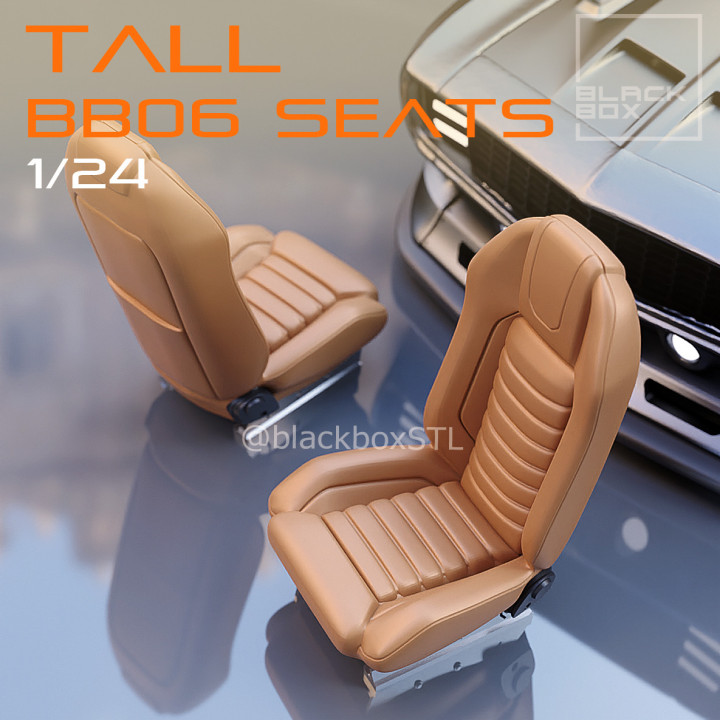 TALL Seat BB06 FOR DIECAST AND MODELKITS 1-24th image
