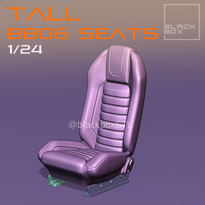 TALL Seat BB06 FOR DIECAST AND MODELKITS 1-24th image