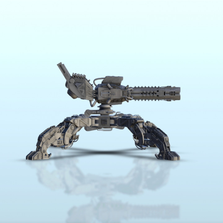 3D Printable Man-portable Sci-Fi laser gun on bipod (5) - BattleTech ...