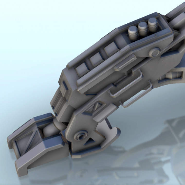 3D Printable Man-portable Sci-Fi laser gun on bipod (5) - BattleTech ...
