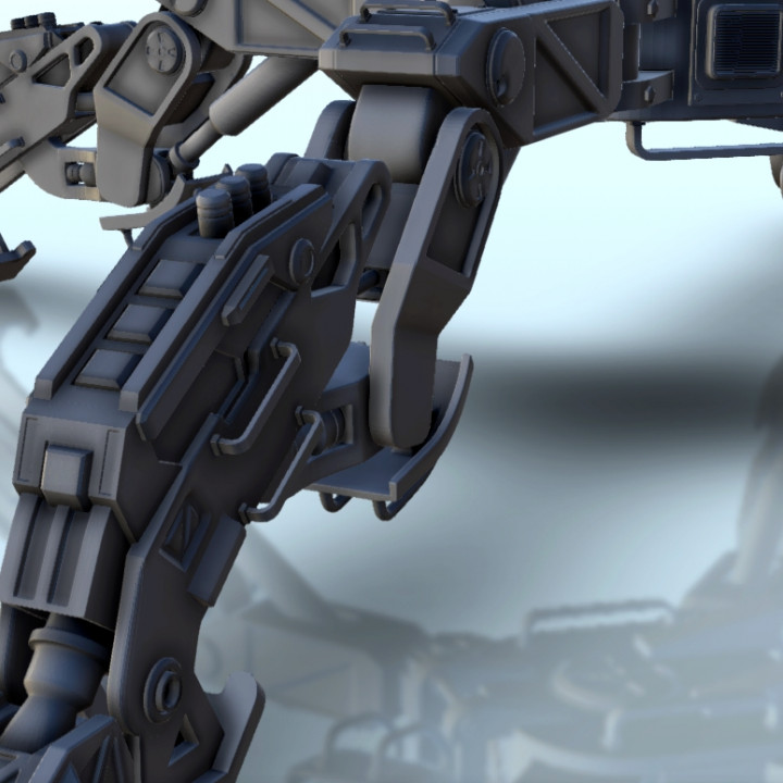 3D Printable Man-portable Sci-Fi laser gun on bipod (5) - BattleTech ...