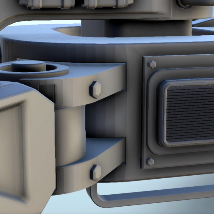 3D Printable Man-portable Sci-Fi laser gun on bipod (5) - BattleTech ...