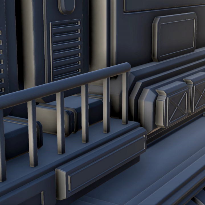 3D Printable Sci-Fi truck with tracks and laser turret (13 ...