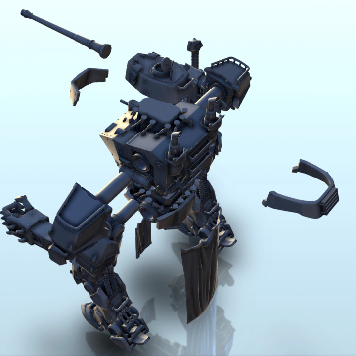Zyxsin combat robot (22) - BattleTech MechWarrior Scifi Science fiction SF Warhordes Grimdark Confrontation Necromunda image