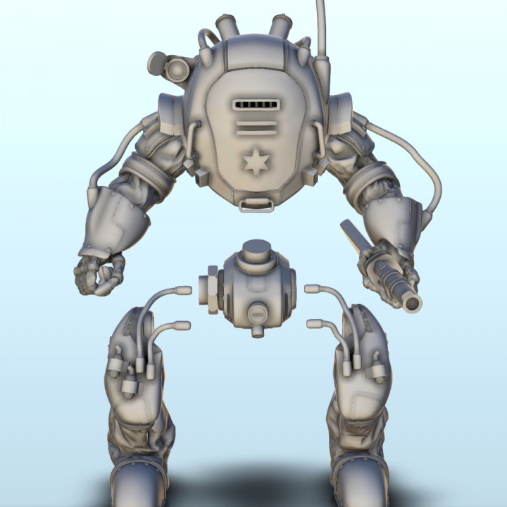 Qheone combat robot (27) - BattleTech MechWarrior Scifi Science fiction SF Warhordes Grimdark Confrontation Necromunda image