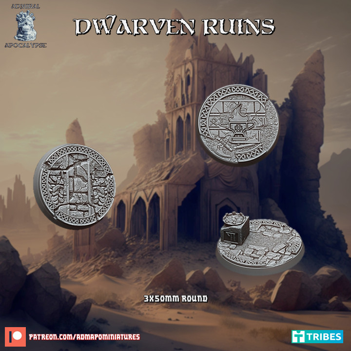 Dwarven Ruins Bases (Pre-supported) image