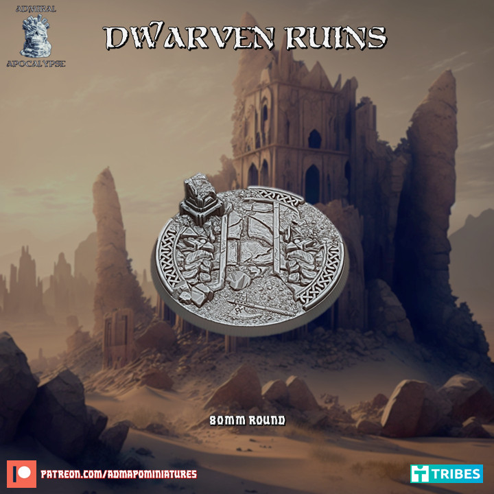 Dwarven Ruins Bases (Pre-supported) image