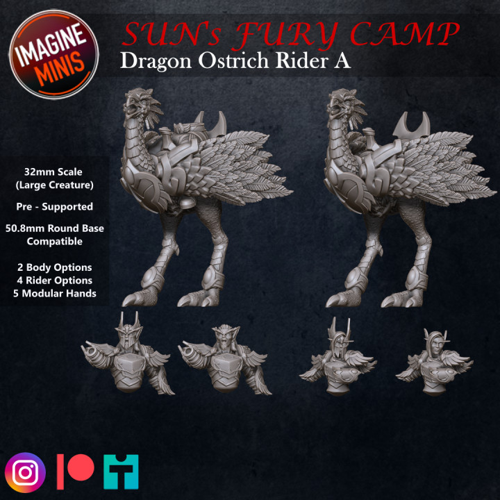 Sun's Fury Camp - Dragon Ostrich Riders A