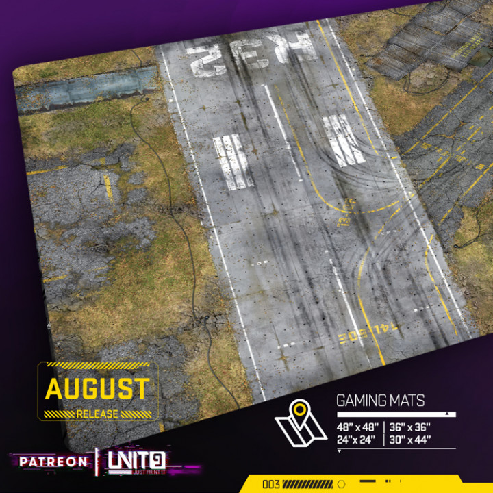 Airfield - multi-format gaming mat image