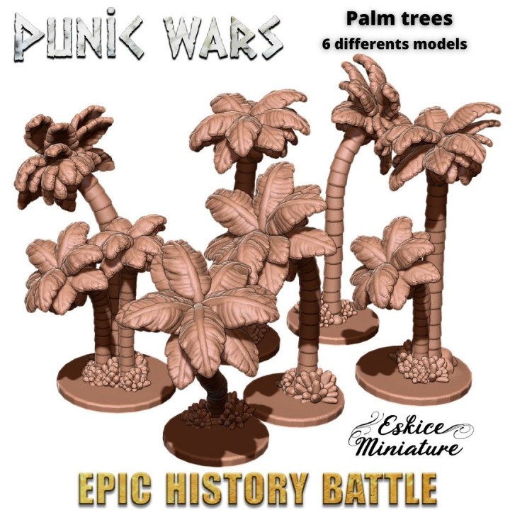 Palm trees - 15mm for Epic History Battle image