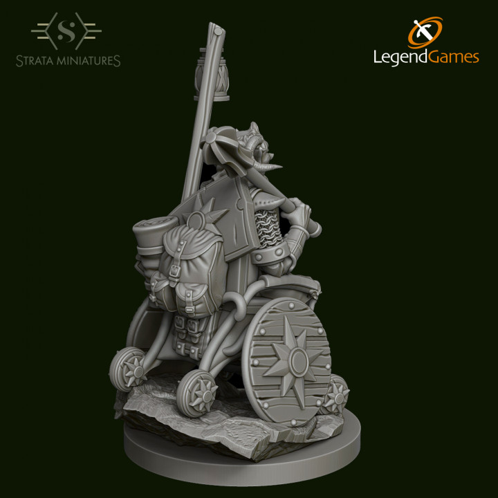 Dungeons and Diversity Tiefling Cleric Wheelchair figure from Strata Miniatures