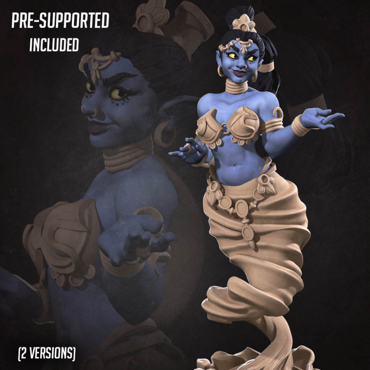 3D Printable Jasmine, the Air Djinn (4 Versions) by Bite the Bullet