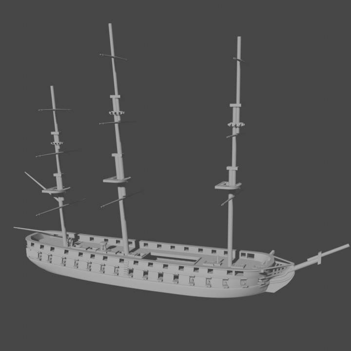 1:285/6mm American Frigate "USS Congress" (1841-62) 285-US-3