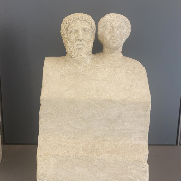 Couple stele from the Stele field in the Temple of Zeus image