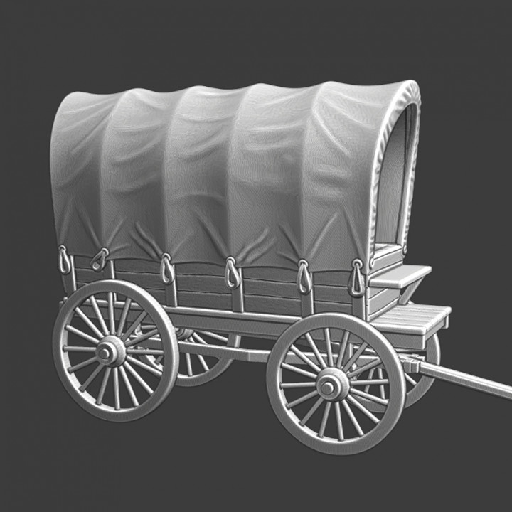 Late medieval covered wagon image