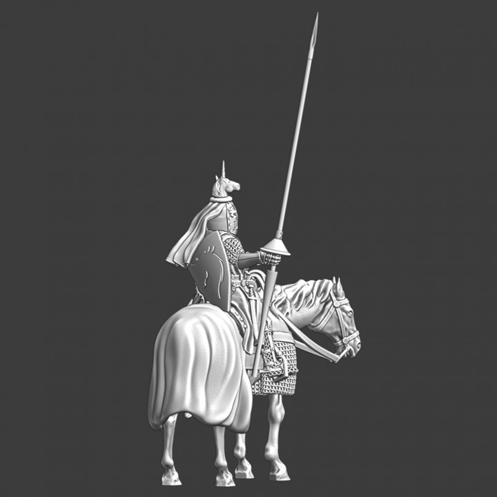 Medieval Knight with Unicorn crest image