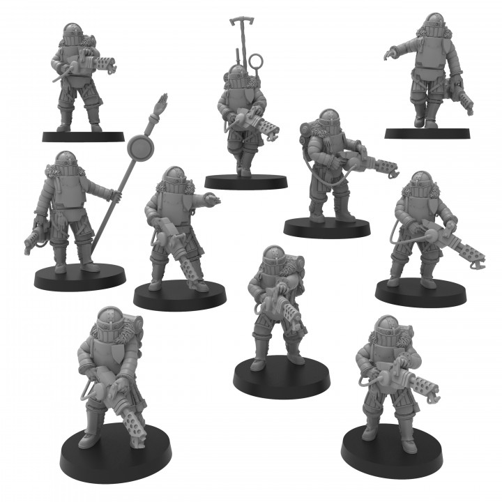 Lunar Auxilia Modular Flamers - Presupported image