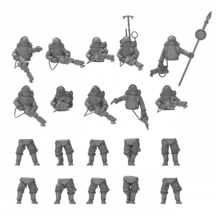 Lunar Auxilia Modular Flamers - Presupported image