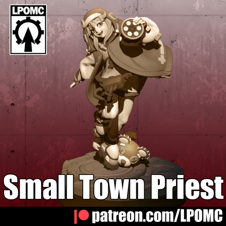 Small town priest image
