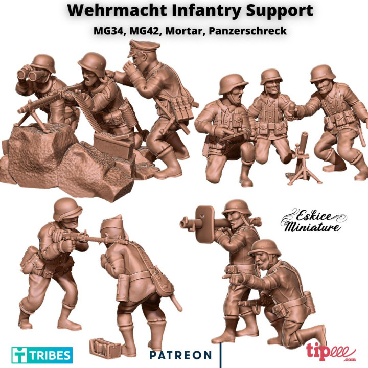 Wehrmacht Infantry support pack - 28mm image